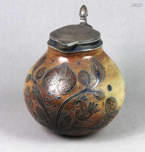 große Keramik Kanne um 1910