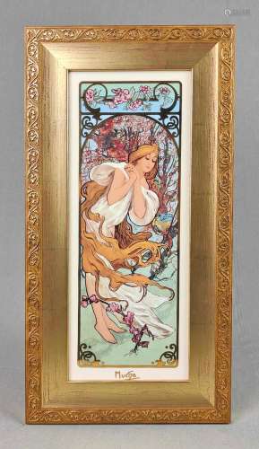 Goebel Wandbild *Mucha - Spring 1897*