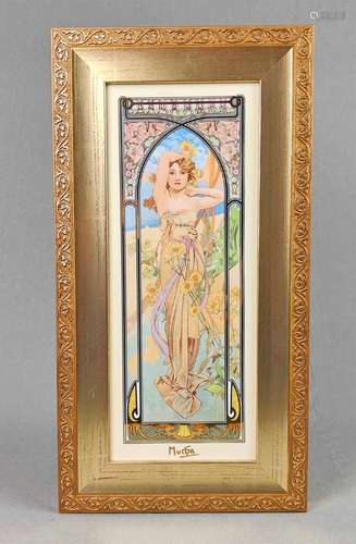 Goebel Wandbild *Mucha - Brightness of Day 1899*