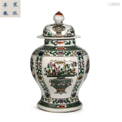 CHINESE KANGXI YEAR FAMILLE ROSE PORCELAIN TANGLED BRANCHES ...