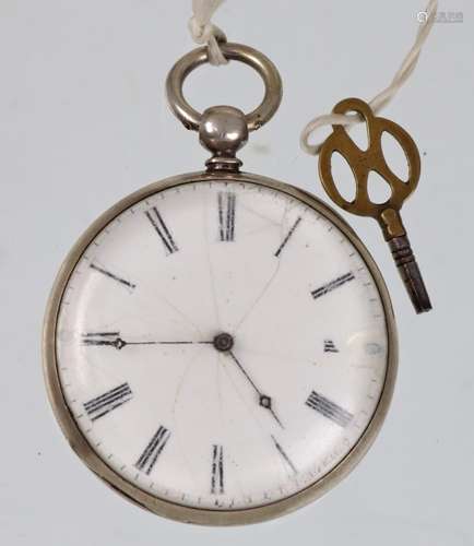 Schlüsseltaschenuhr um 1880