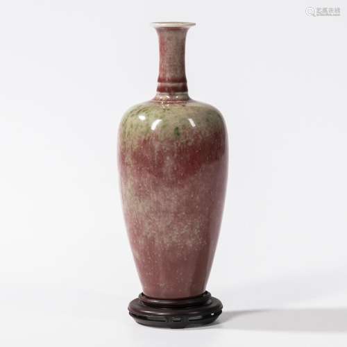 Peachbloom-glazed "Three-string" Vase