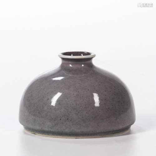 Gray-glazed Water Pot