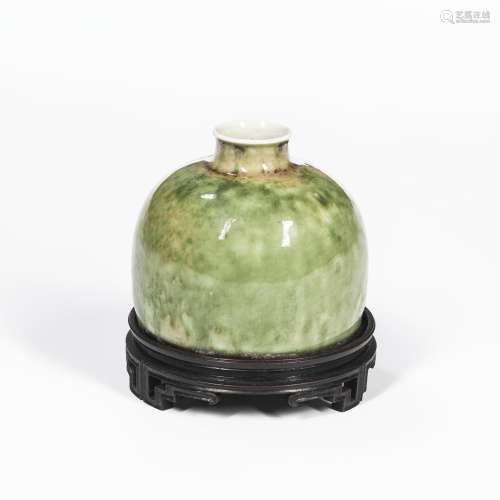 Mottled Green-glazed Water Coupe