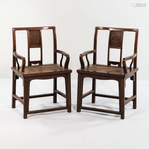 Pair of Southern Official's Hat Armchairs