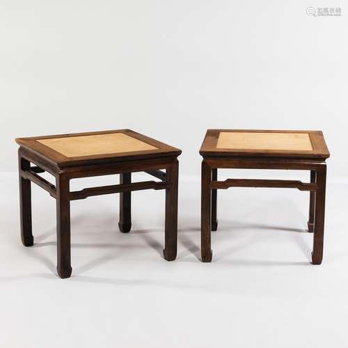 Pair of Huanghuali Stools