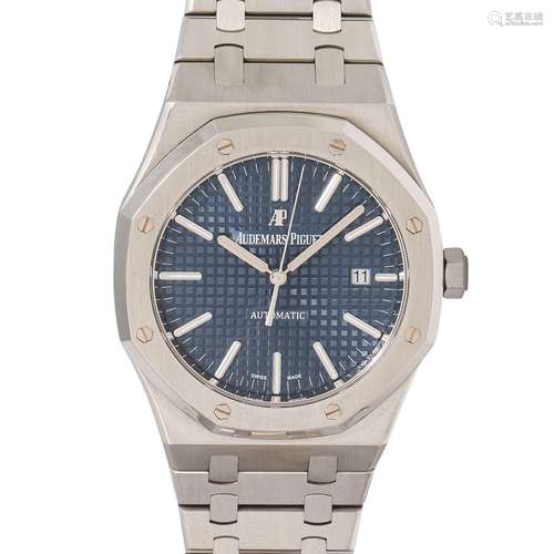 AUDEMARS PIGUET Royal Oak "Blau", Ref. 15400ST.OO....