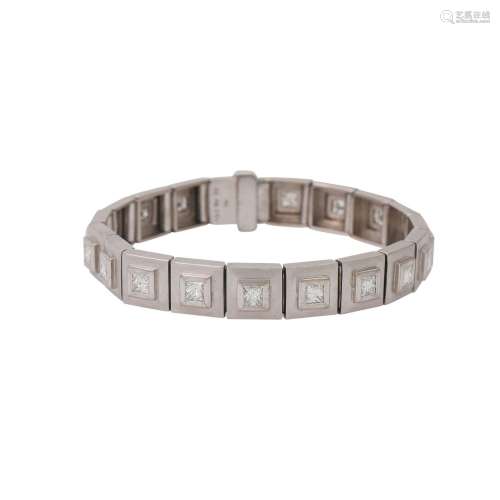Armband mit 19 Prinzess-Diamanten