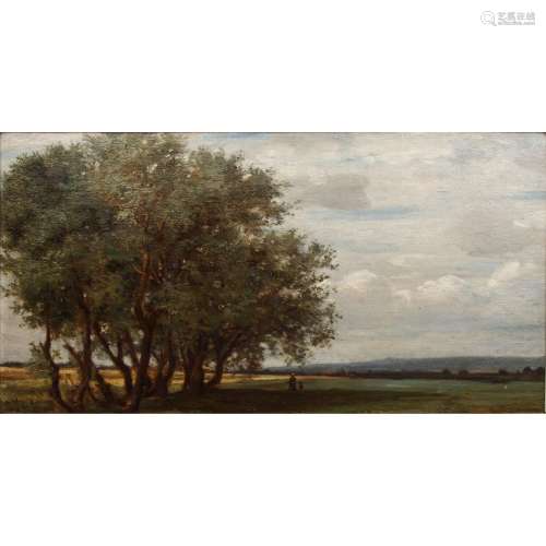 BAISCH, HERMANN (1846-1894) "Holländische Landschaft un...