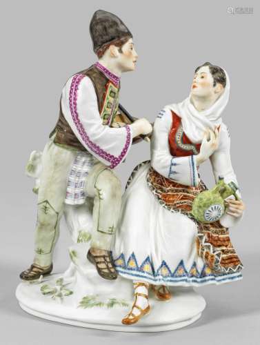 Seltene Figurengruppe eines bulgarischen Paares