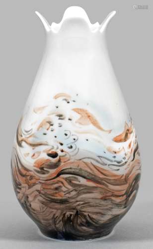 Unikat-Vase "Stürmische Wellen" von Prof. Heinz We...