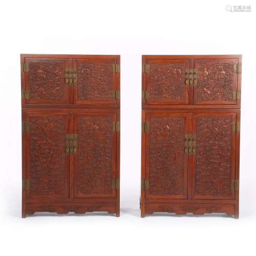QING DYNASTY HUANGHUALI CABINET