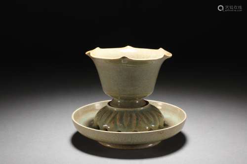 SONG DYNASTY RU WARE CUP AND SAUCER