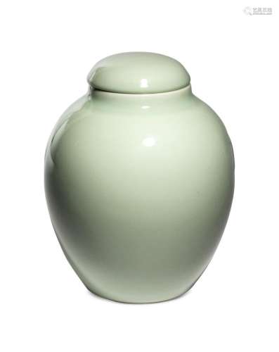 A Celadon Glazed Porcelain Jar