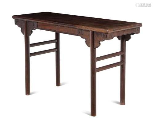 A Tieli Wood Recessed-Leg Altar Table, Pingtou'an
