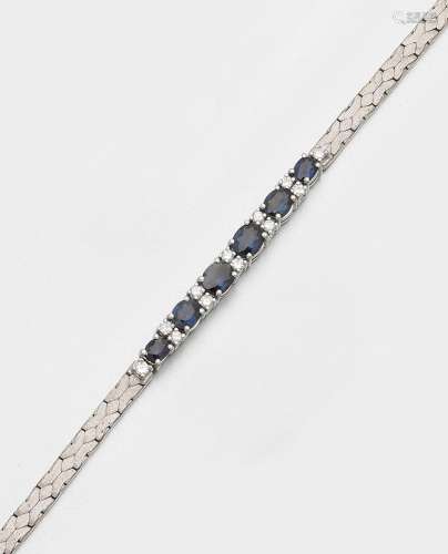 Elegantes Saphir-Armband