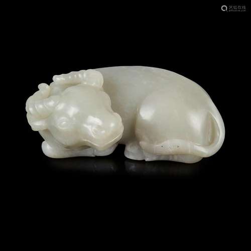 WHITE JADE BUFFALO QING DYNASTY, 18TH-19TH CENTURY