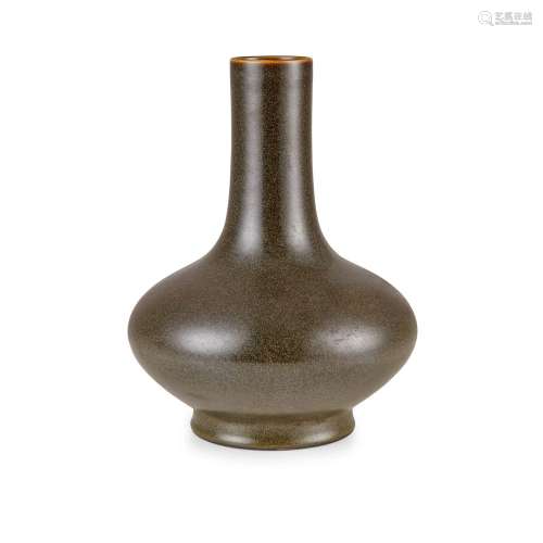 TEADUST-GLAZED PEAR-SHAPED VASE GUANGXU MARK AND POSSIBLY OF...