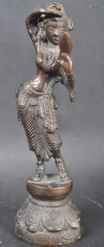 EARLY 20TH CENTURY CHINESE THAI BRONZE DANCER FIGURINE