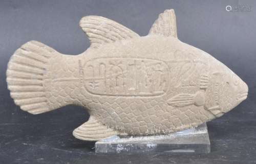 19TH CENTURY EGYPTIAN GRAND TOUR FISH FIGURE