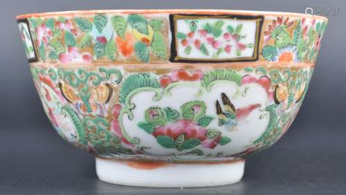 19TH CENTURY CHINESE CANTONESE PORCELAIN BOWL
