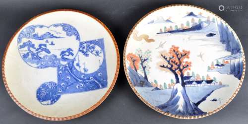 TWO LARGE 19TH CENTURY JAPANESE CHARGERS