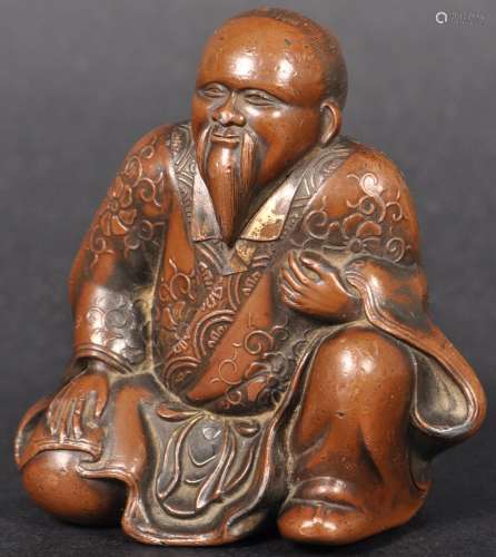 19TH CENTURY CHINESE FIGURINE OF AN IMMORTAL