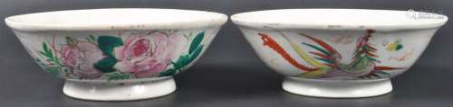TWO 19TH CENTURY CHINESE PORCELAIN BOWLS