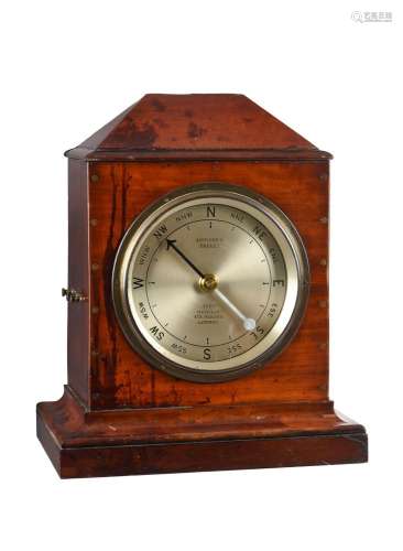 A RARE VICTORIAN MAHOGANY CASED ELECTROMAGNETIC WIND DIRECTI...