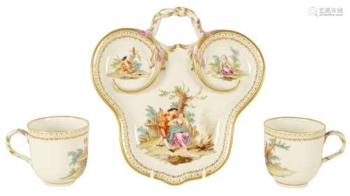 A 19TH CENTURY SEVRES STYLE TETE E TETE SET