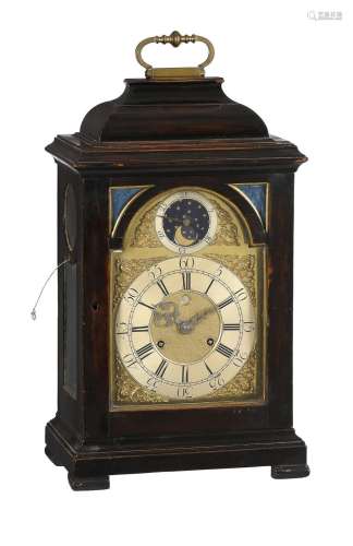 AN EBONISED TABLE TIMEPIECE WITH SILENT PULL-QUARTER REPEAT ...