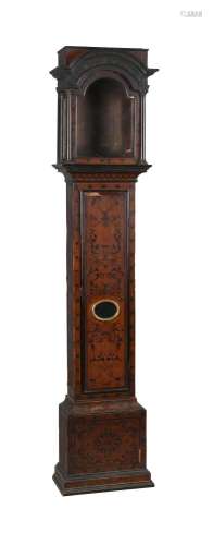 A QUEEN ANNE WALNUT AND ARABESQUE MARQUETRY EIGHT-DAY LONGCA...