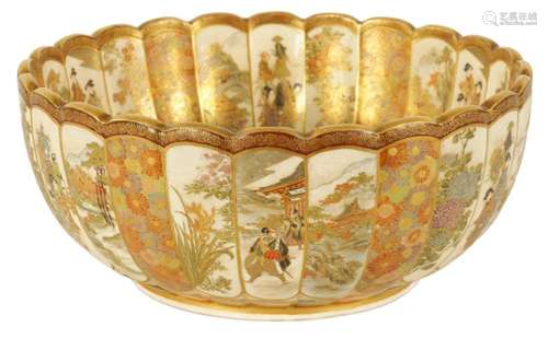 A FINE LATE 19TH CENTURY JAPANESE MEIJI PERIOD SATSUMA BOWL