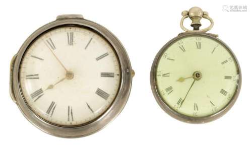 TWO 18TH CENTURY VERGE POCKET WATCHES