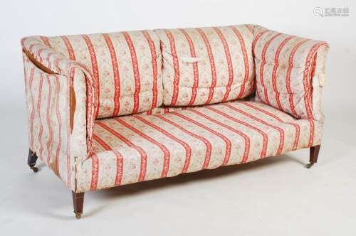 *A late 19th/ early 20th century mahogany sofa by Howard &am...