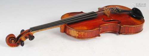 A 19th century violin, Carolus Maucotelus, fecit Londini 185...