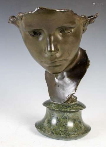 Sir William Reid Dick (1878-1961), a bronze bust of youth, o...