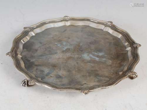 A George VI silver salver, Chester 1939, makers mark of `S. ...