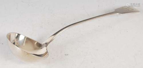 A George IV silver soup ladle, London, 1829, makers mark of ...