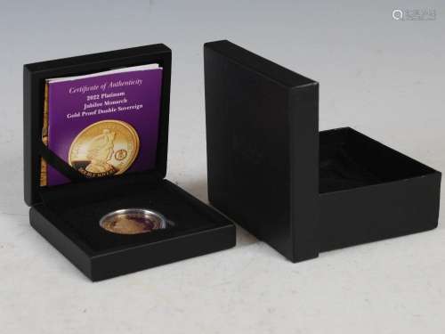 A Hattons of London 2022 Platinum Jubilee Monarch gold proof...