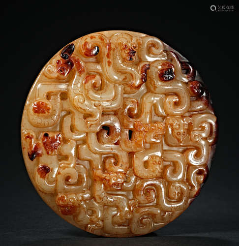 Chinese Western Zhou Dynasty Hetian Jade Jade Wall