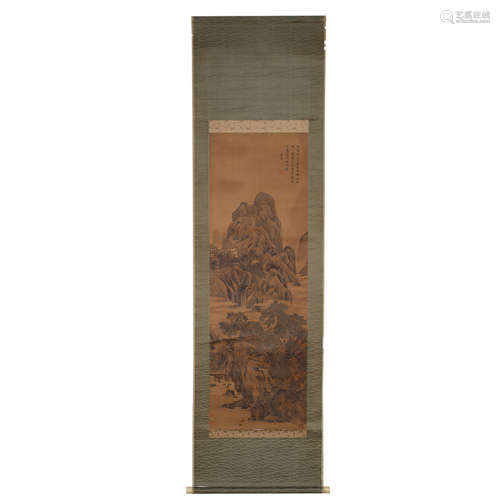 Chinese Ming Dynasty, TANG YAN, landscape painting