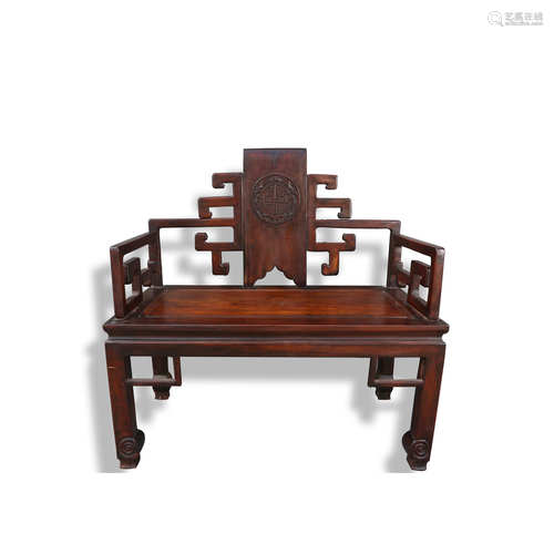 Huanghuali Longevity Pattern Treasure Chair