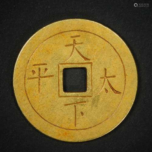 Chinese Qing Dynasty pure gold coins
