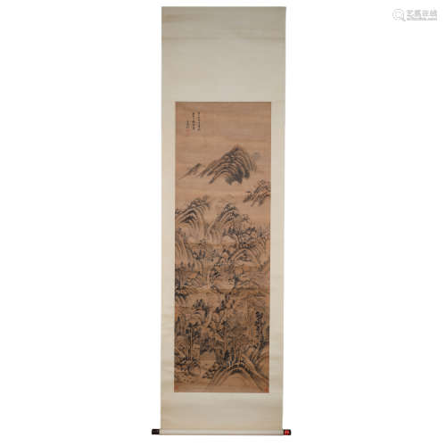 Chinese Ming Dynasty WANG SHI MIN Landscape Painting