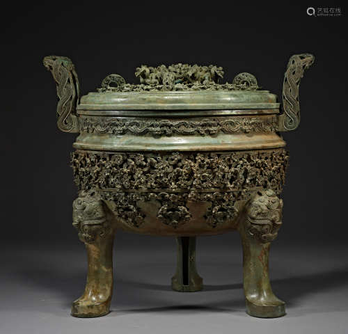 Chinese Spring and Autumn Period Bronze Ding
