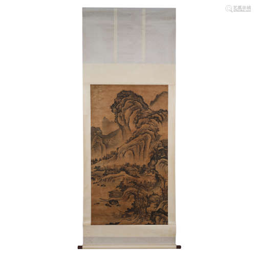 Chinese Ming Dynasty DAI Jin Landscape Painting
