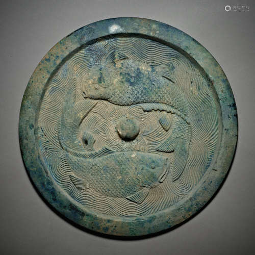 Chinese Jin Dynasty bronze mirror
