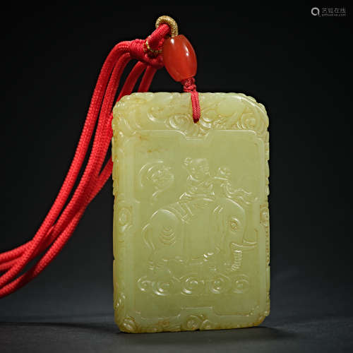 Chinese Qing Dynasty Hetian Jade