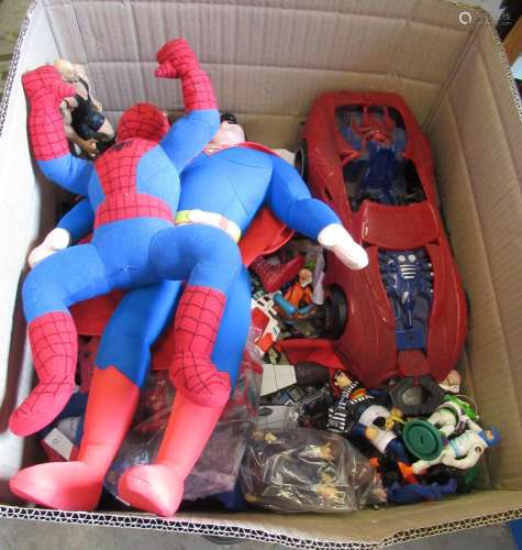 Quantity of various Superman, Spiderman, Doctor Who, Transfo...